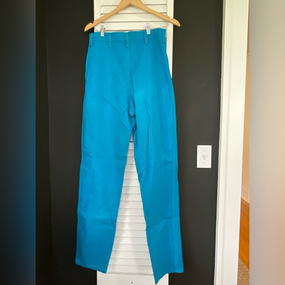 VTG Wrangler Bright Blue Turquoise 80’s-90’s high waist riding jeans - Picture 8 of 8